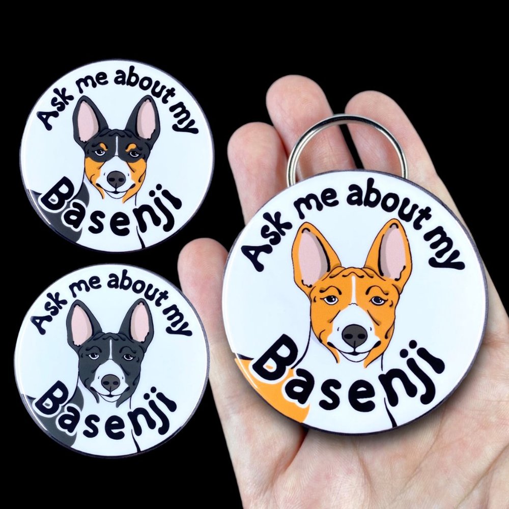 Basenji Dog Bottle Opener Keychain Accessories 2.25"